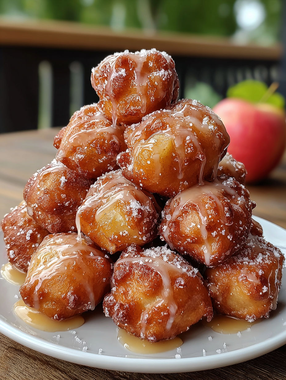 A stack of doughnuts with sugar and glaze.