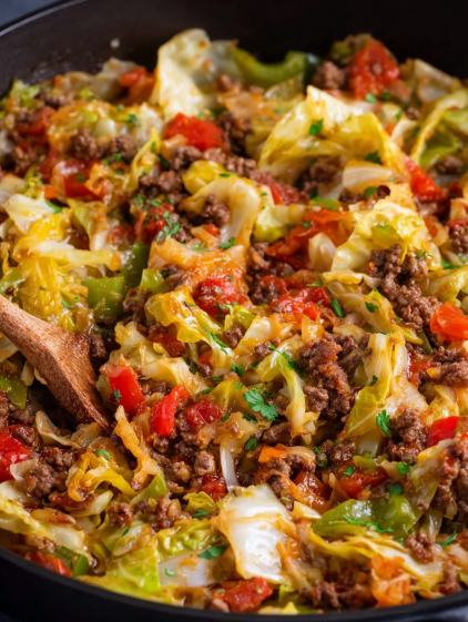 A close up of a delicious meat and vegetable dish.