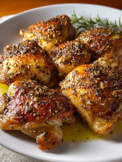 Chicken with spices on a plate.