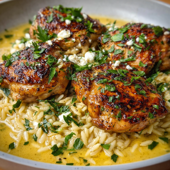 Pan-fried chicken with lemon butter and Dijon mustard.