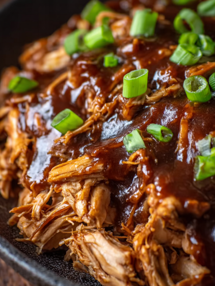 Slow cooker barbecue chicken is a delicious treat.