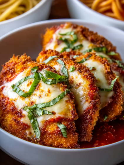 A bowl of food with cheese and spinach.