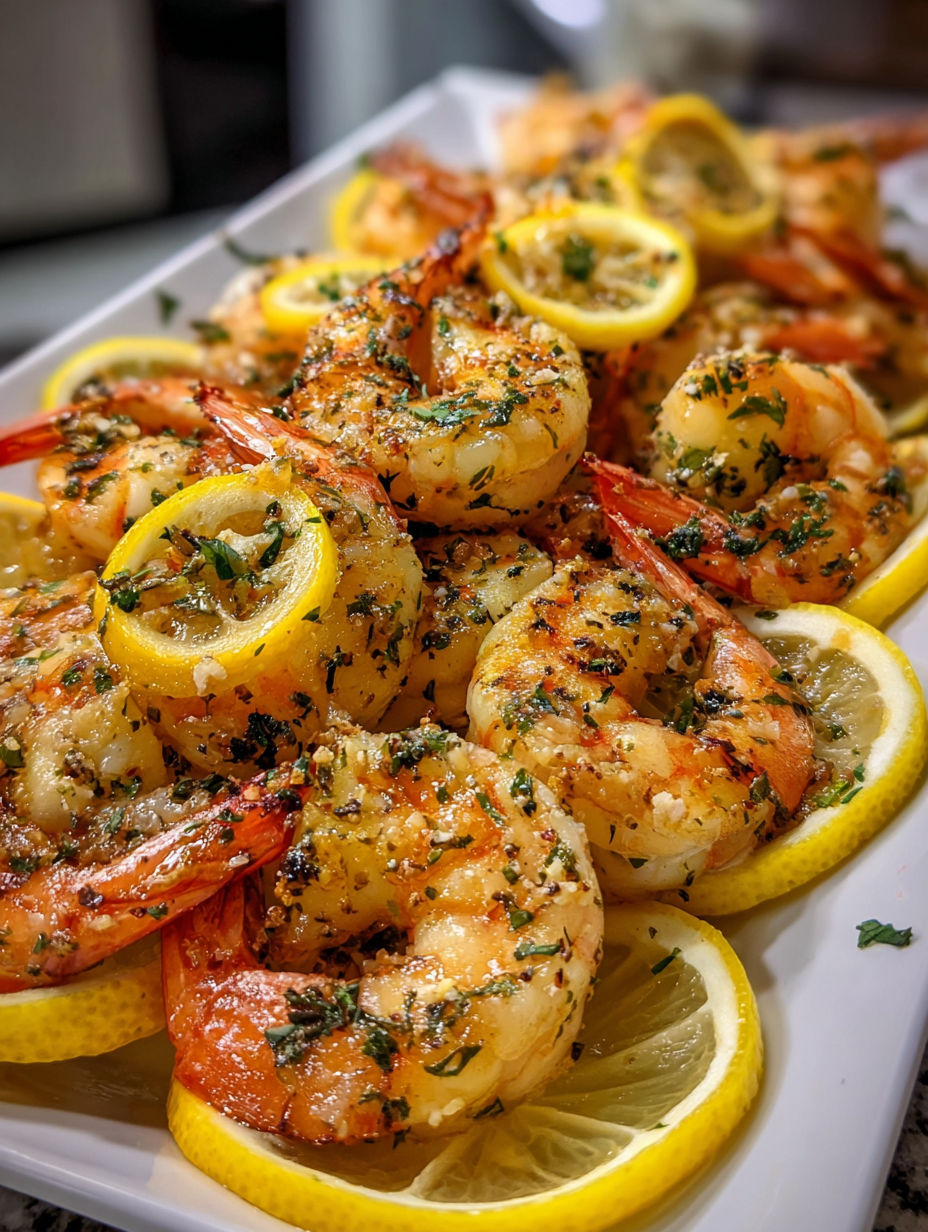Baked Italian Shrimp Lemon.