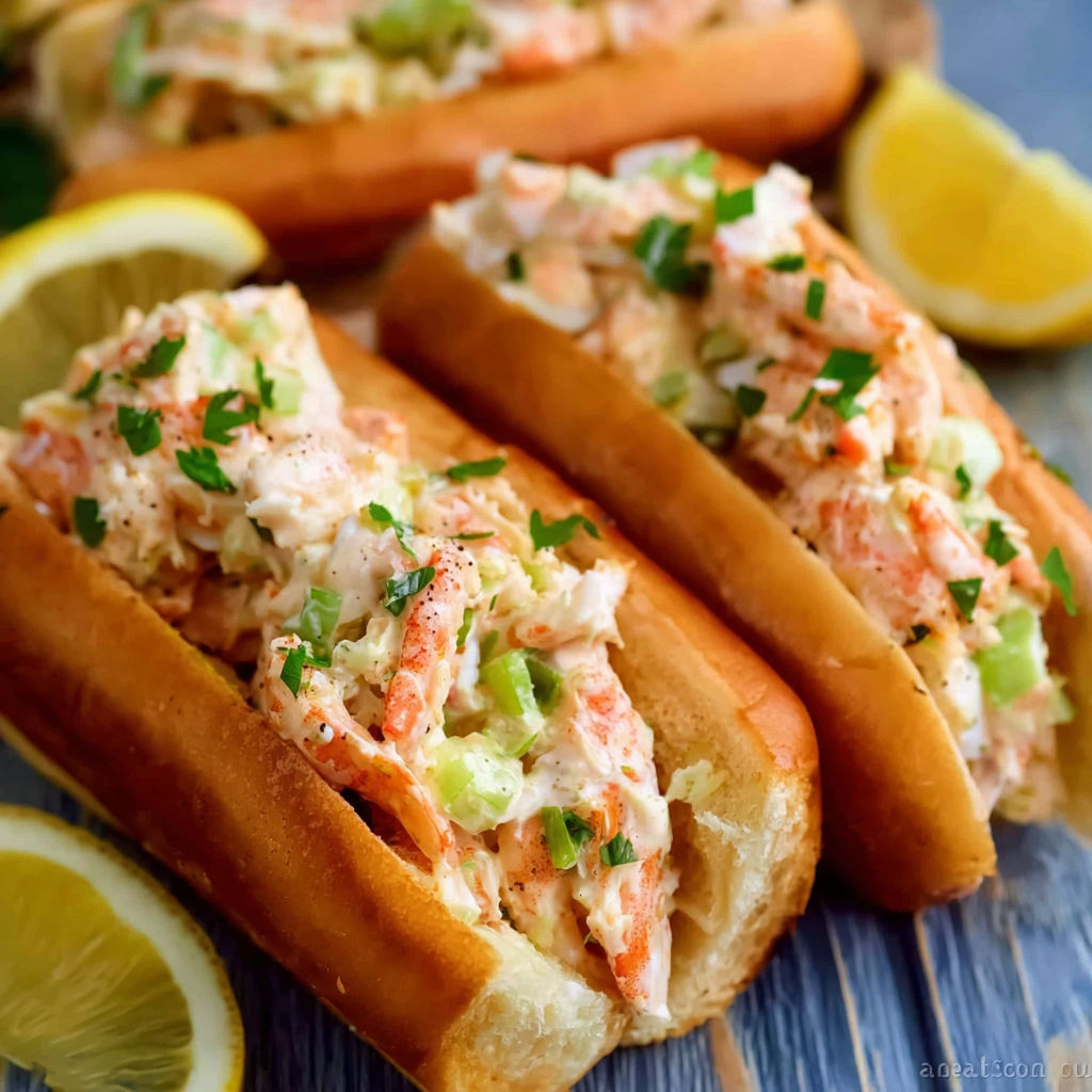 A plate of shrimp rolls with lemon wedges.