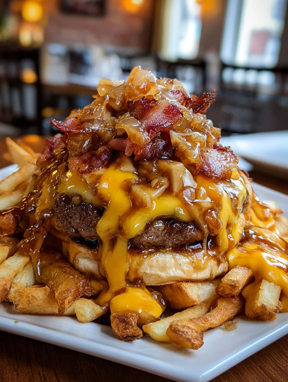 A Maple Glazed Bacon Cheeseburger Poutine.