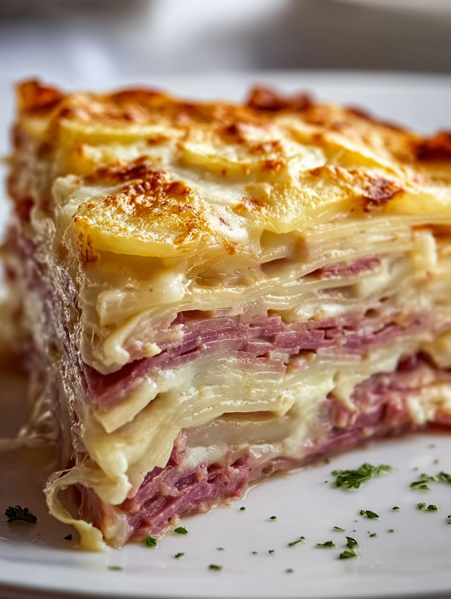 A layered Reuben Casserole Bake.