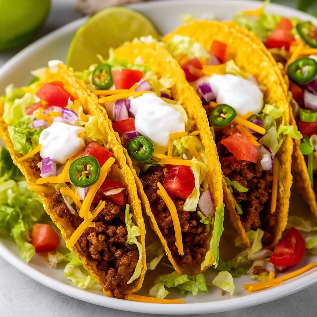 A plate of tacos with lettuce and tomatoes.