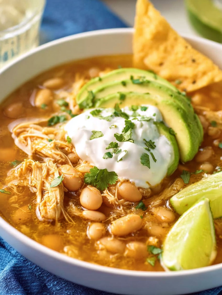 A bowl of chili with a dollop of sour cream on top.