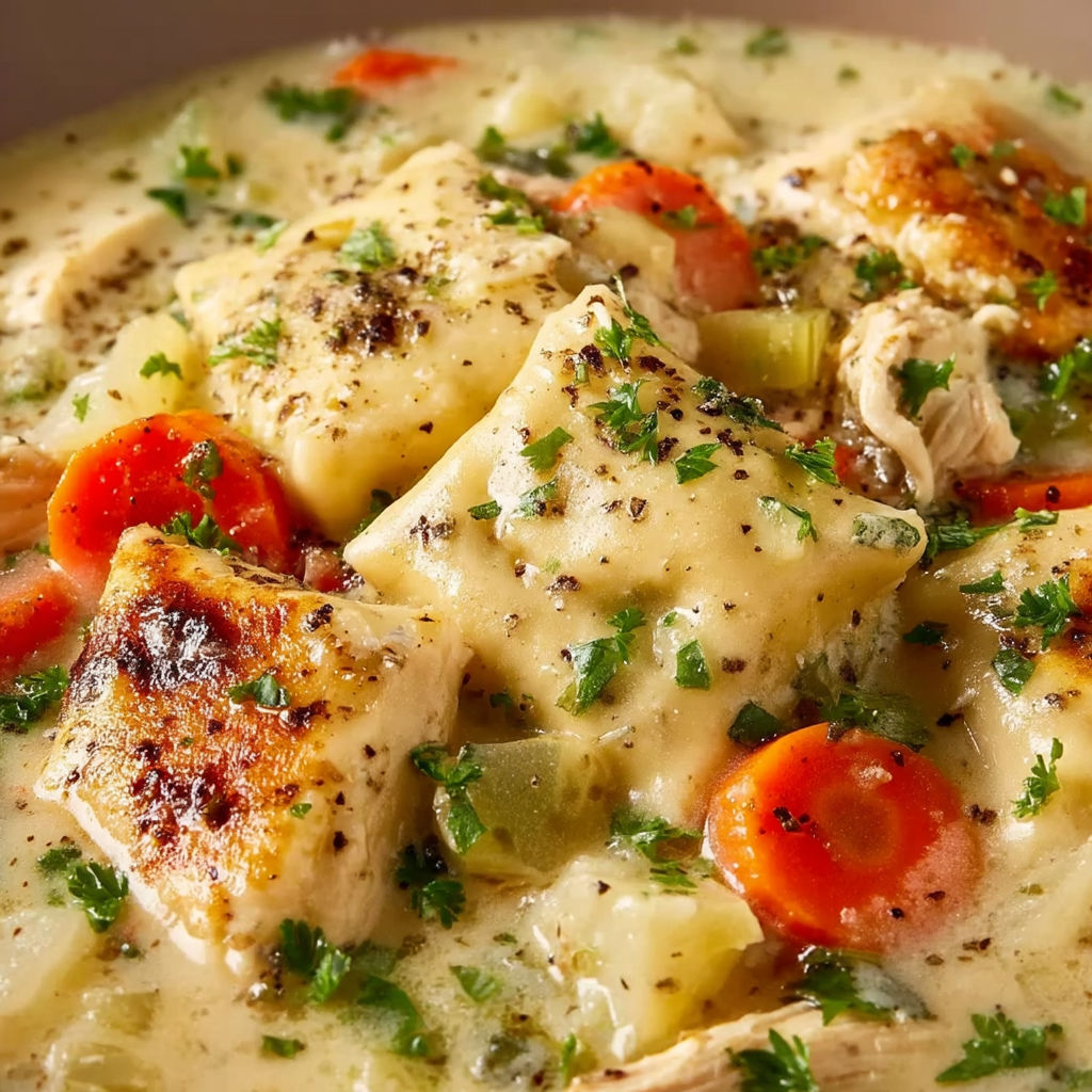 Cracker Barrel Chicken and Dumpling Soup.