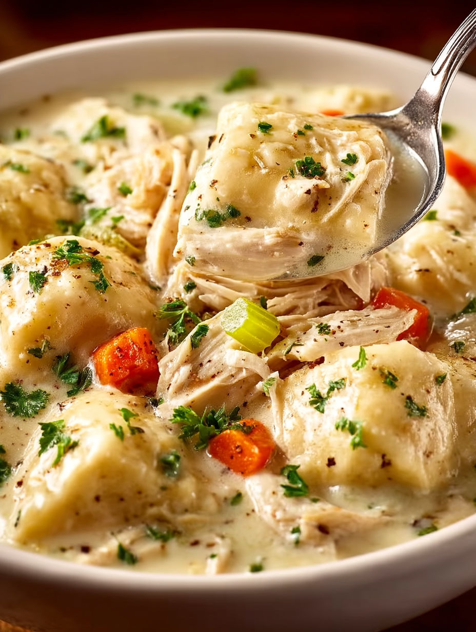 A spoon is in a bowl of soup.