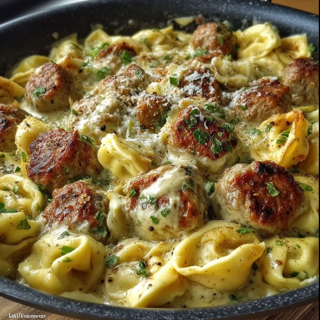 A close up of a delicious one pot meal.