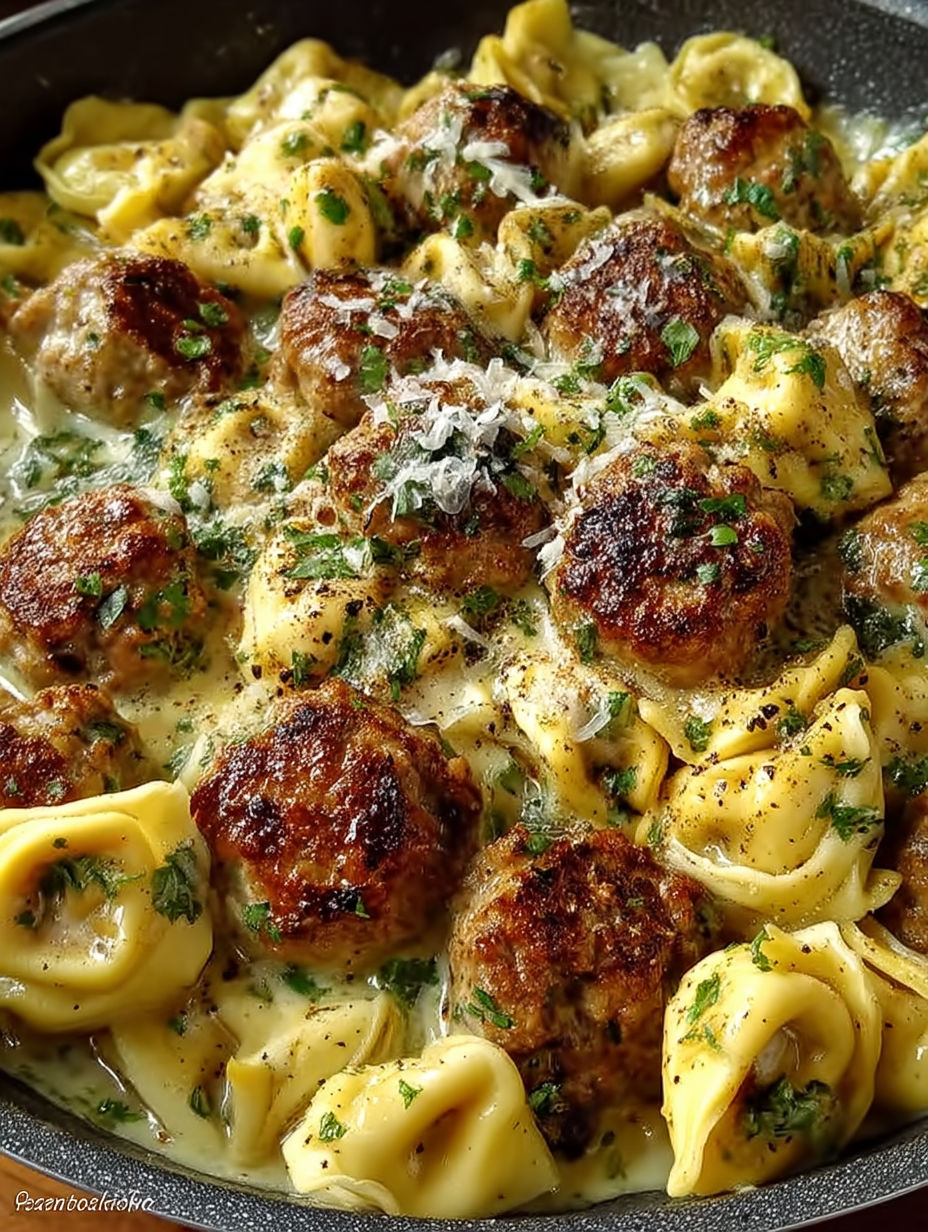 A close up of a delicious one pot meal.