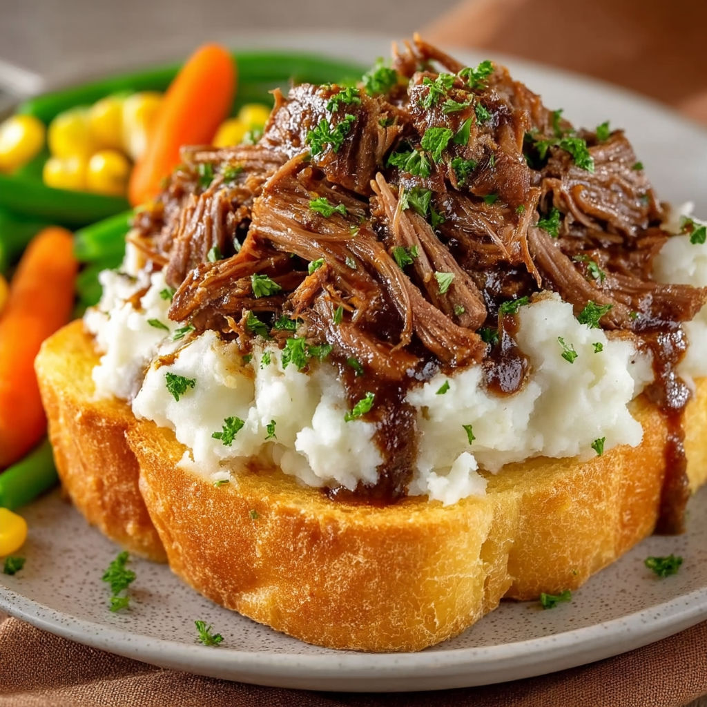 A plate of food with meat and vegetables.