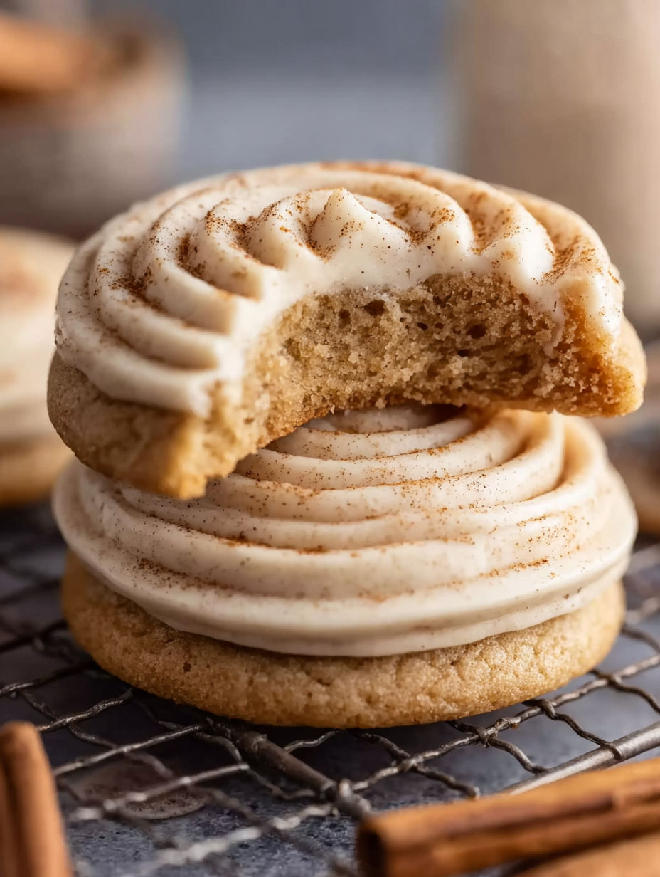 A cookie with a bite taken out of it.
