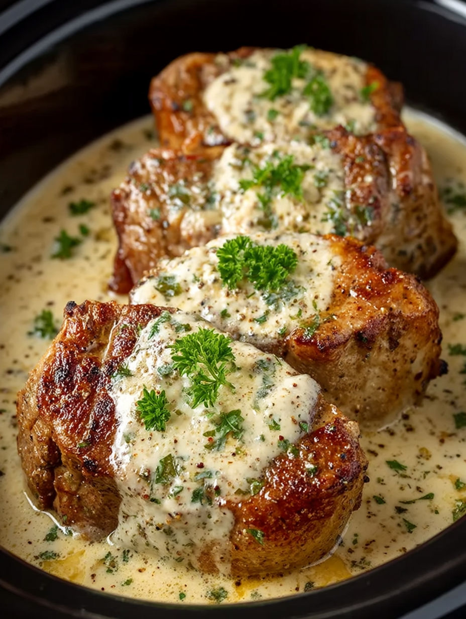 A close up of a piece of meat with sauce on it.