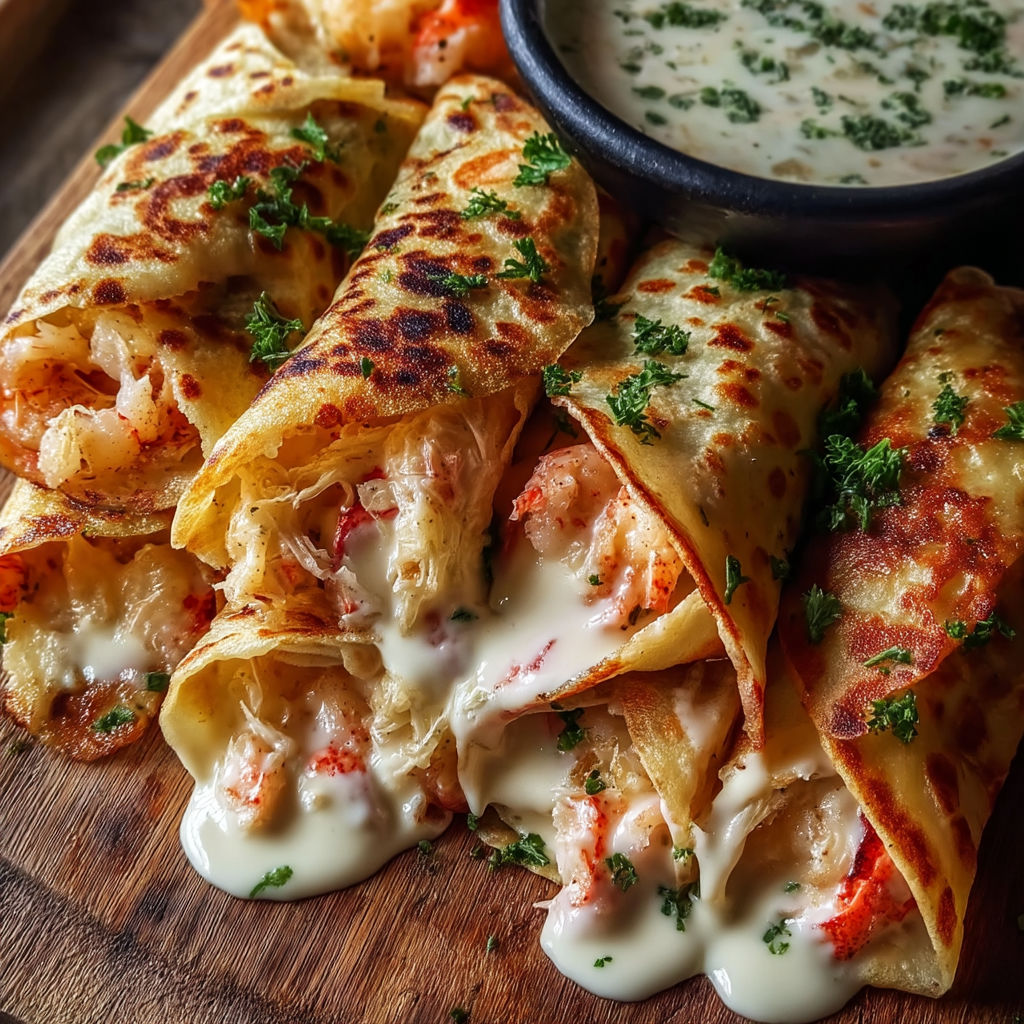 A plate of food with crab and shrimp on it.