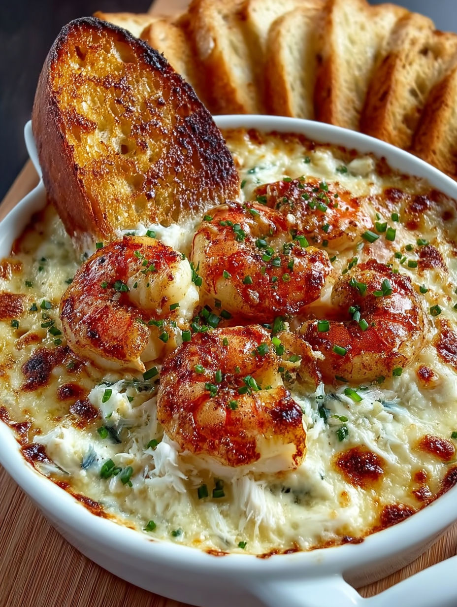 A bowl of shrimp and bread.