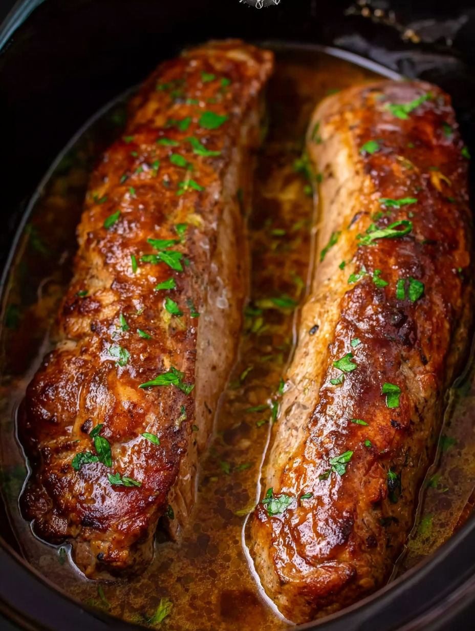 Slow cooker pork tenderloin.
