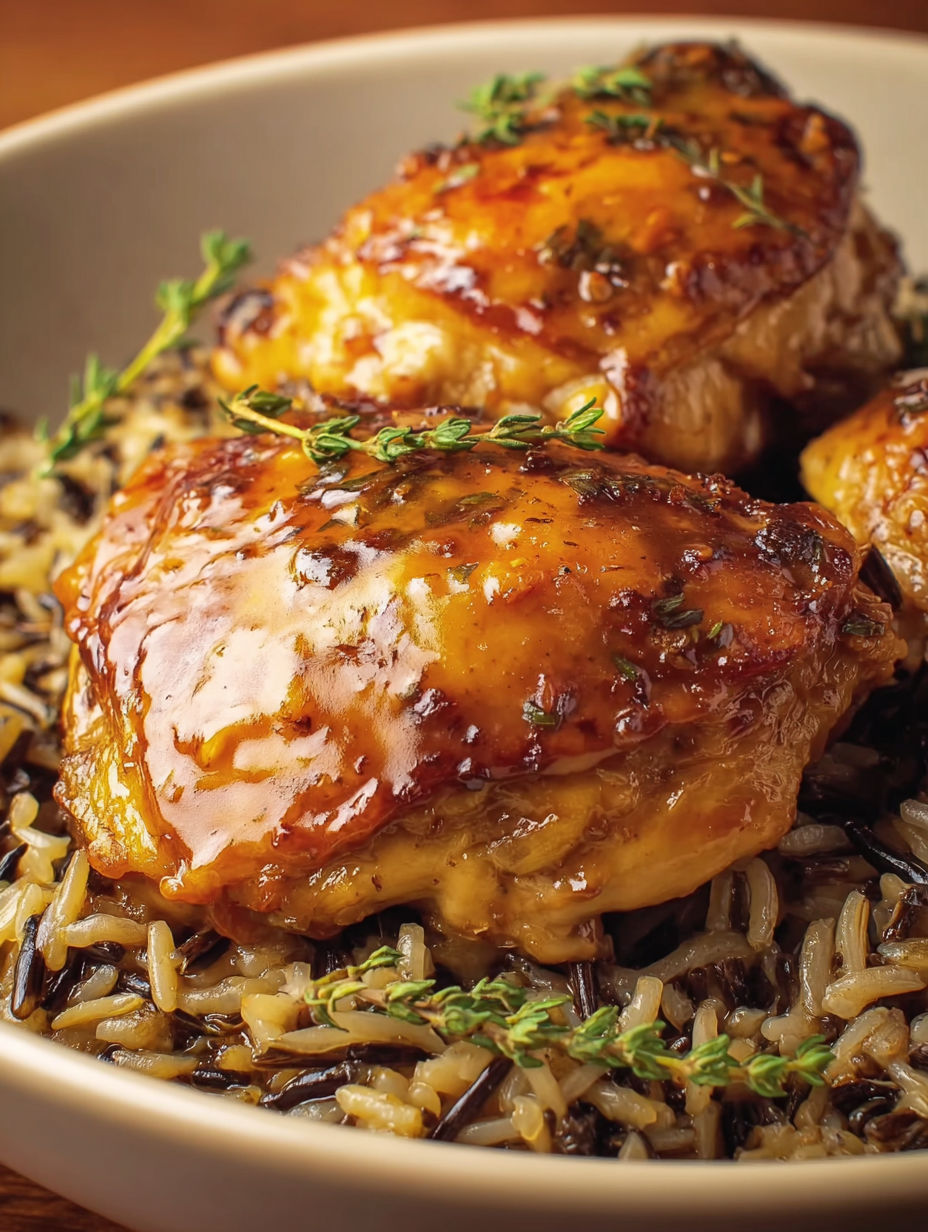 A plate of chicken and rice.