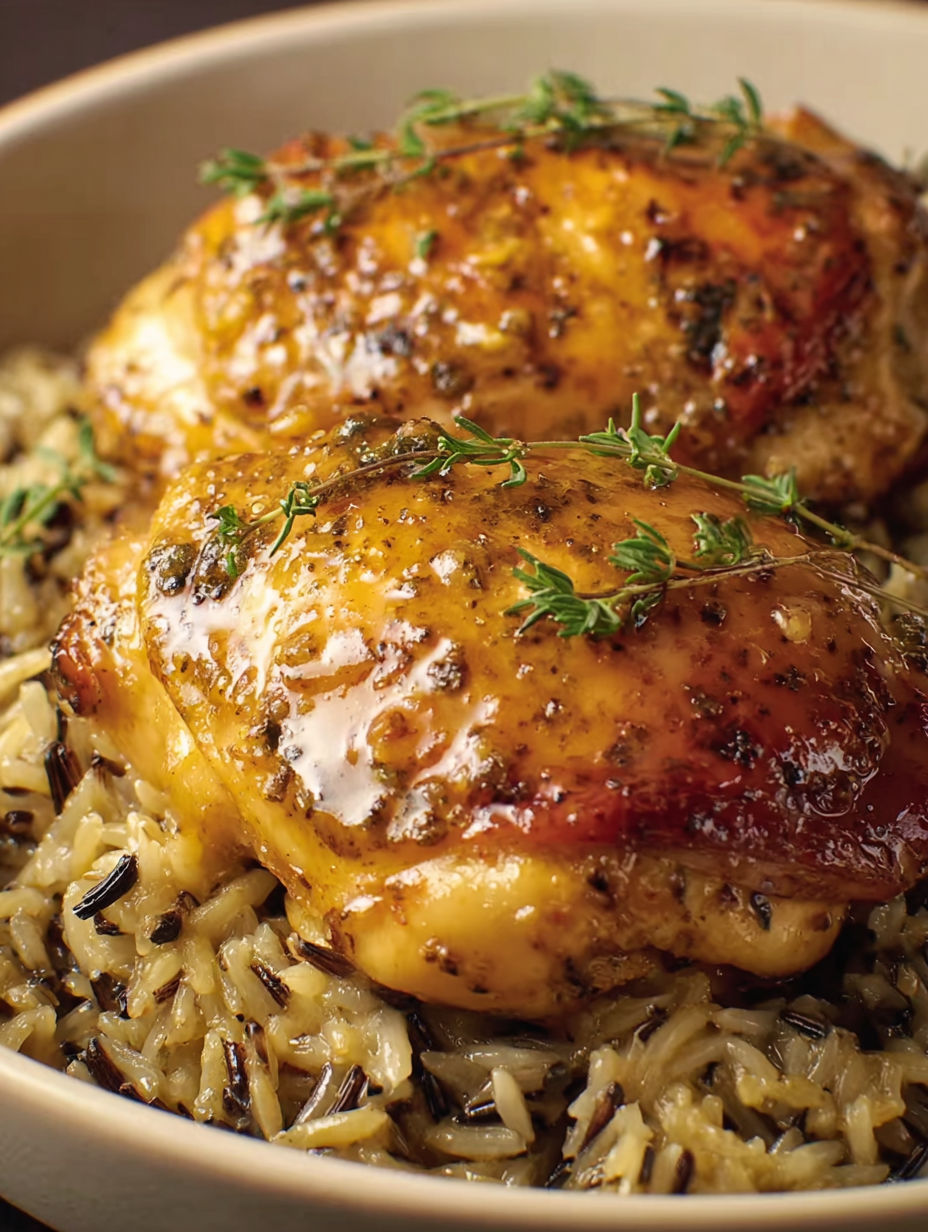 A plate of chicken and rice.