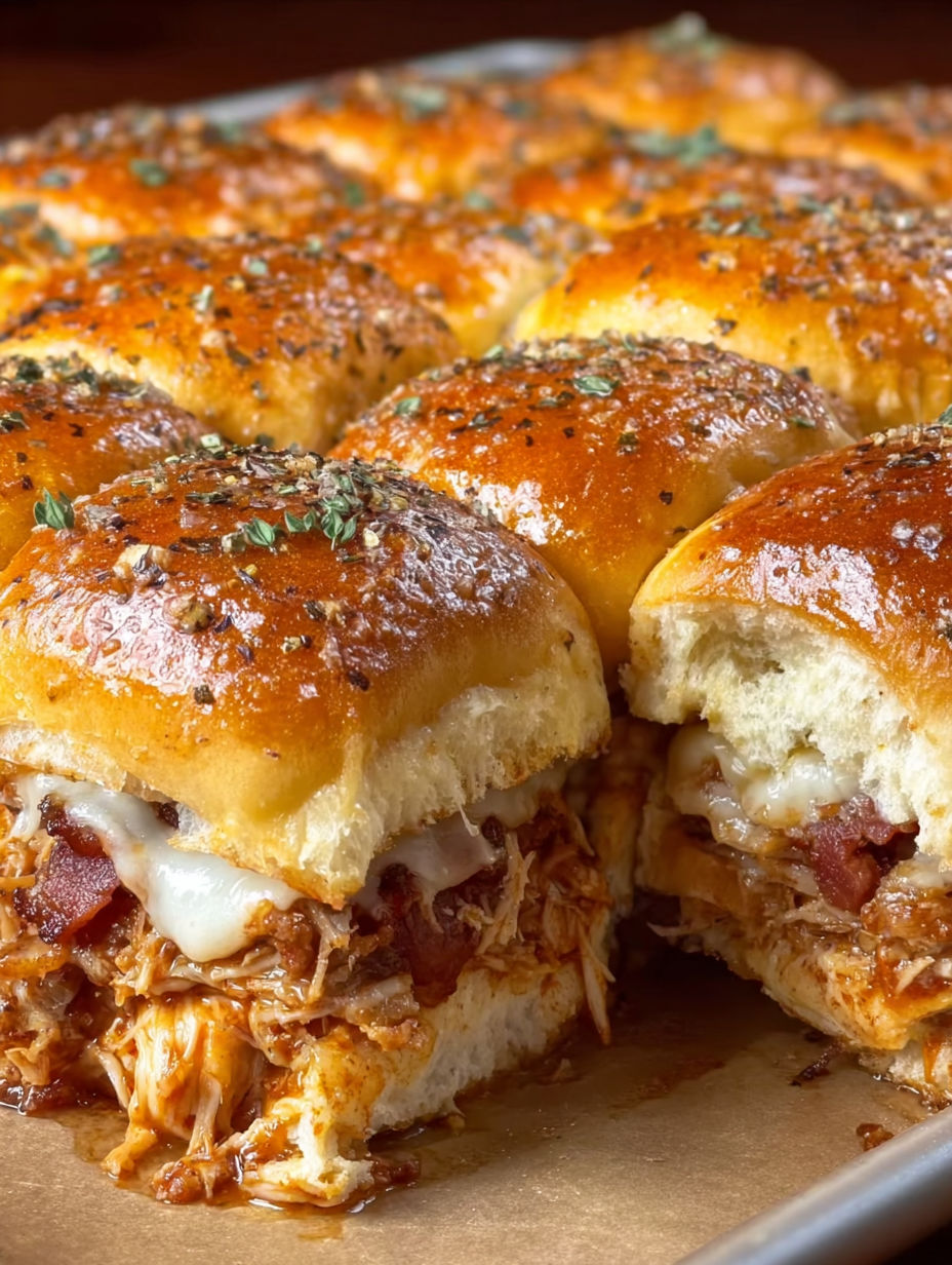 A plate of BBQ Pulled Pork Sliders.