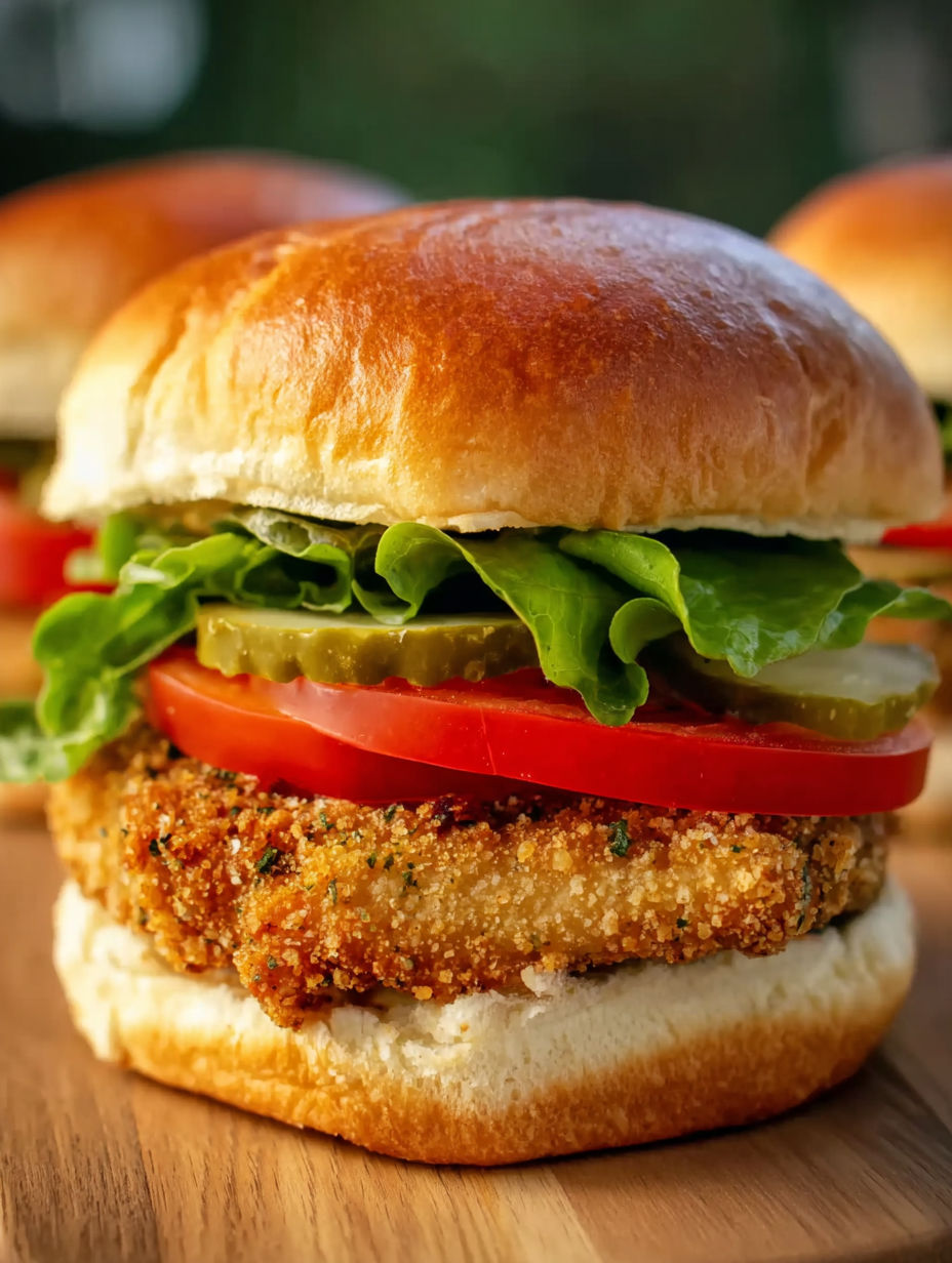 A Crispy Pickle-Brined Chicken Sandwich.
