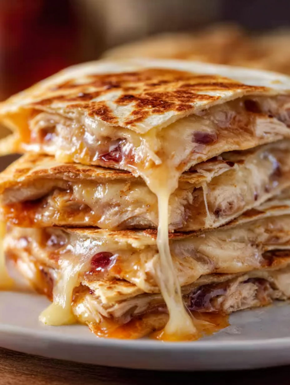 A stack of sandwiches with cheese and tomatoes.