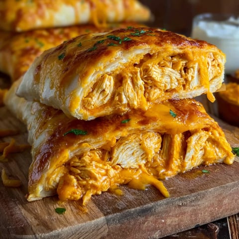 A close up of a buffalo chicken bake casserole.