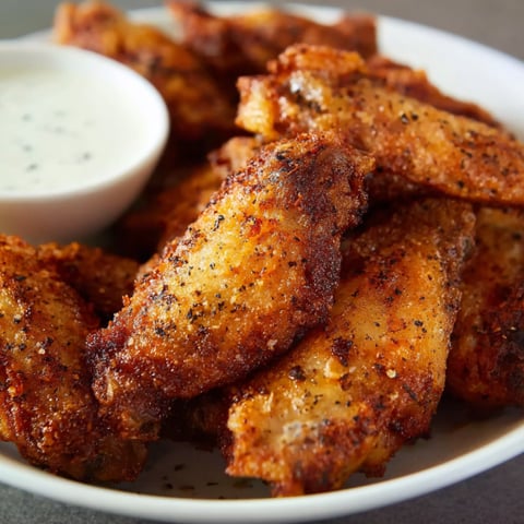 A plate of Old Bay Chicken Wings.