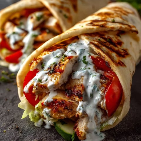 A Greek chicken souvlaki is served on a plate.
