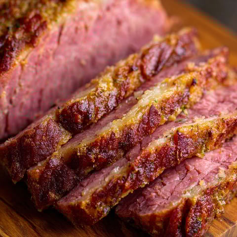 A piece of corned beef in an Instant Pot.