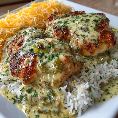 A plate of rice with chicken on top.