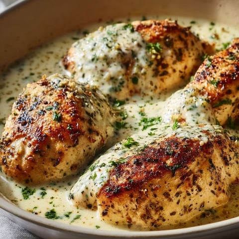 A bowl of baked chicken covered in cream cheese.