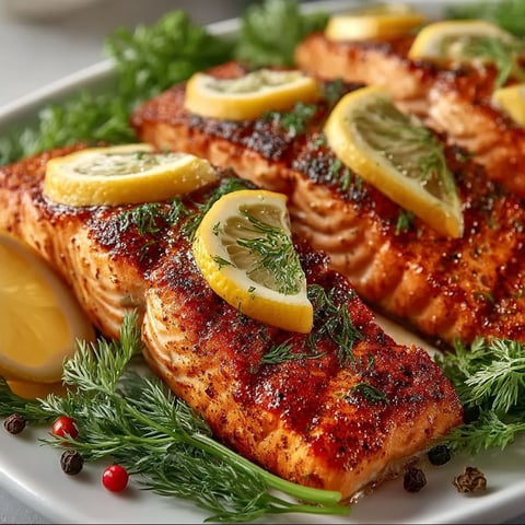 Sous Vide Salmon with Lemon and Herbs.