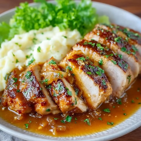 A plate of pork bites with gravy.
