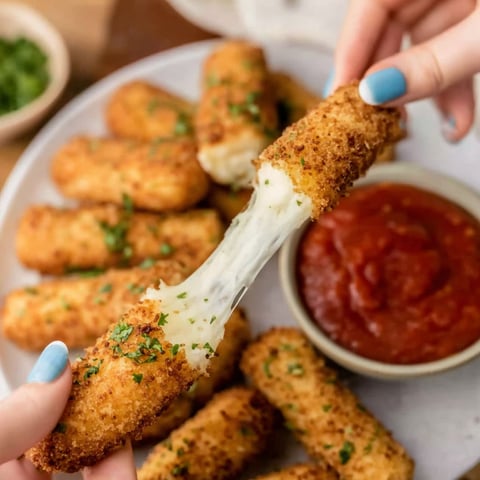 A person is holding a piece of food.